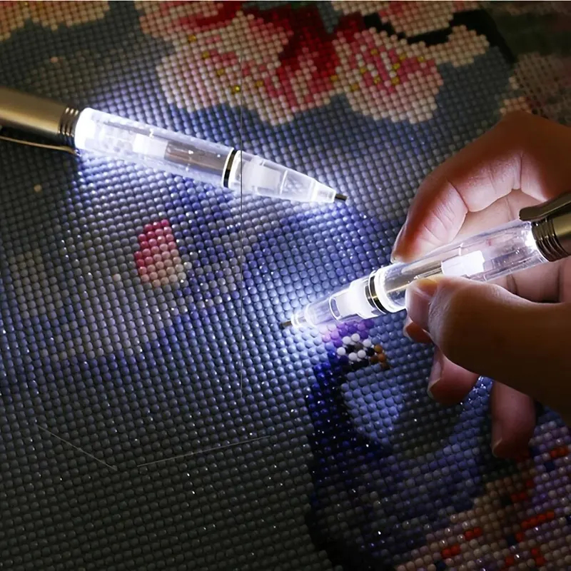 LED Light Diamond Painting Pen - огляд і ціна Embroidery Garments