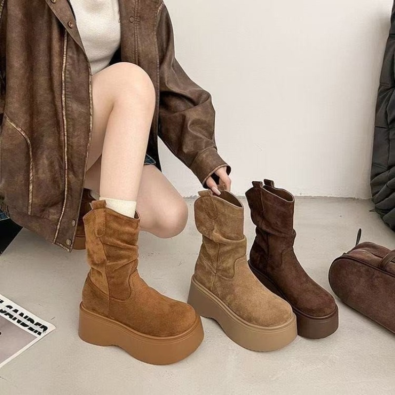 Women Platform Mid Calf Wester - огляд і ціна Embroidery Garments