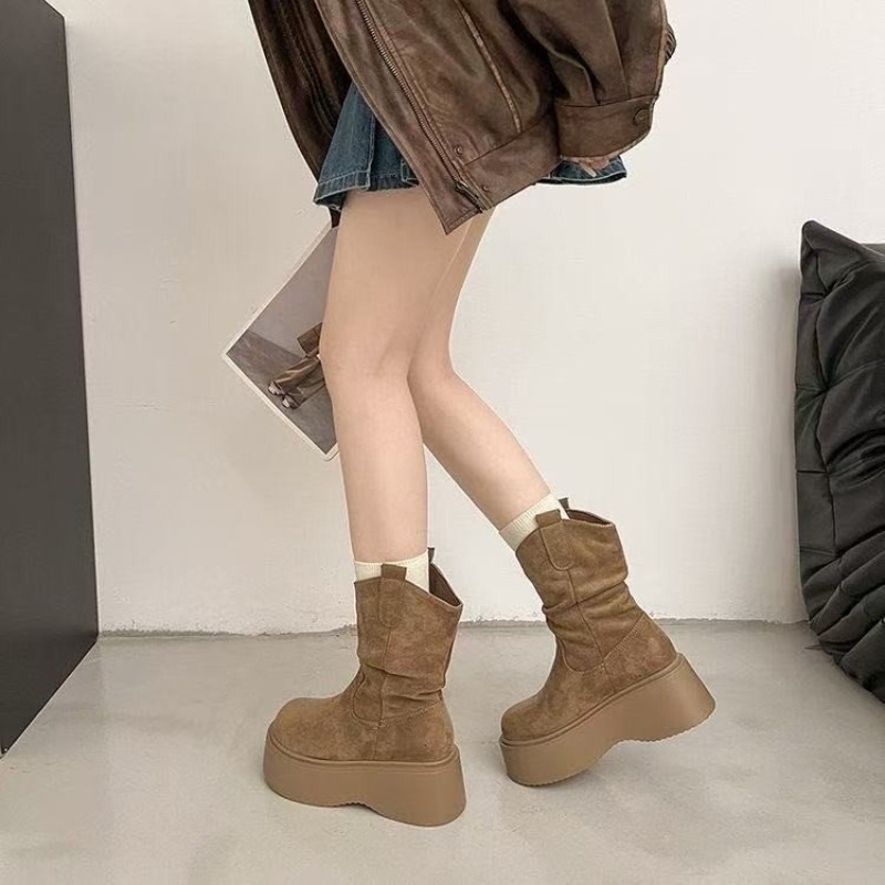 Women Platform Mid Calf Wester - огляд і ціна Embroidery Garments