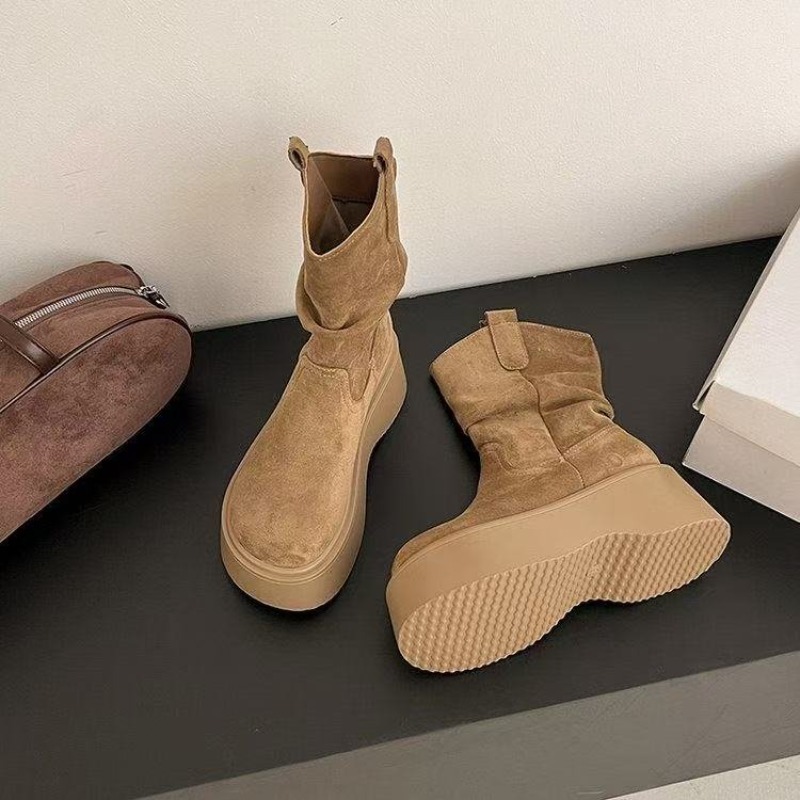 Women Platform Mid Calf Wester - огляд і ціна Embroidery Garments