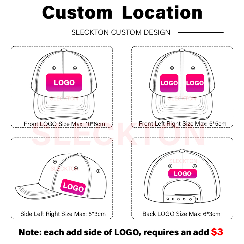 SLECKTON Custom Hat Logo Embro - огляд і ціна Embroidery Design Logo